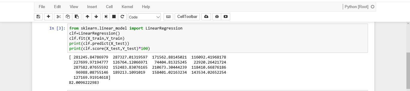 Sklearn Model Output